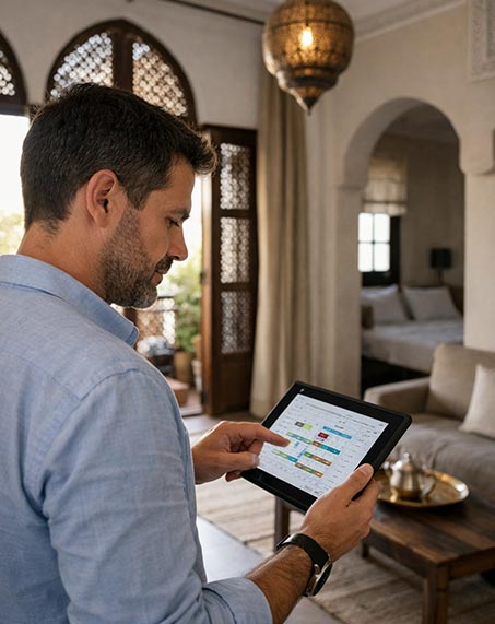 Buchungskalender für Ferienimmobilien in Marokko