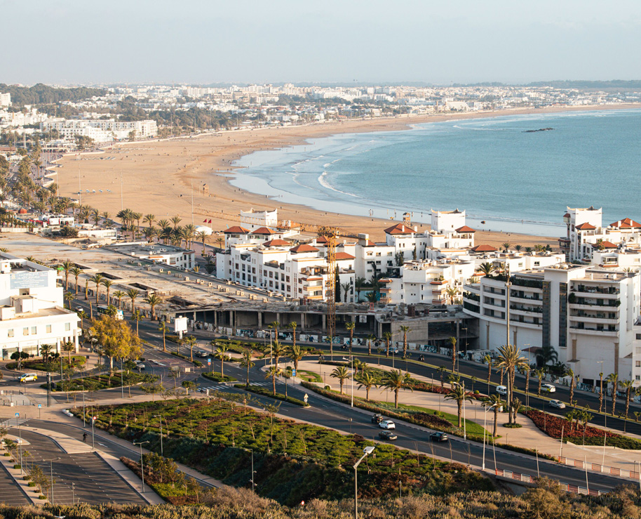 Küstenlage in Agadir mit ruhiger und heller Wohnatmosphäre