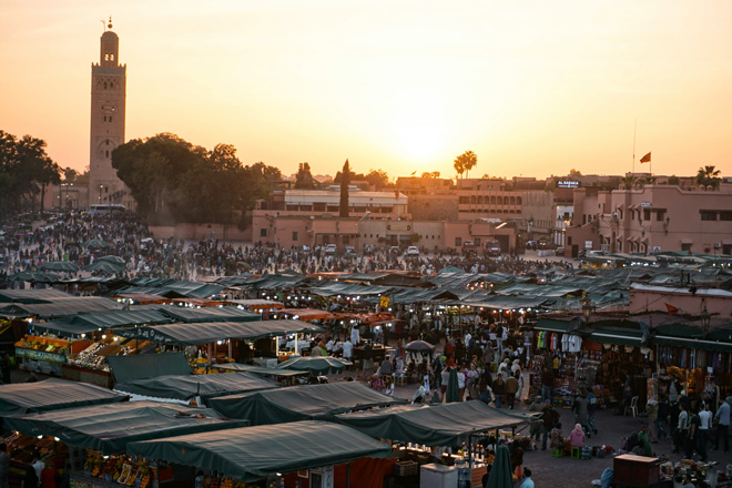 Medina in Marrakesch mit traditioneller Riad-Struktur