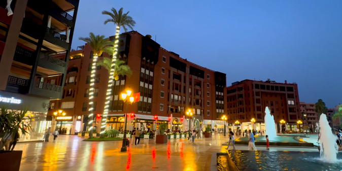 Guéliz in Marrakesch mit moderner urbaner Wohnlage